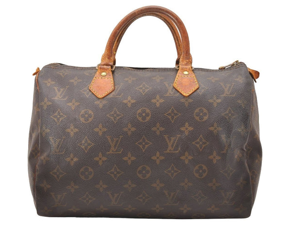 Authentic Louis Vuitton Monogram Speedy 30 Hand Boston Bag M41526 LV 2559J