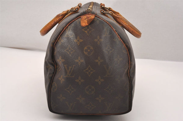 Authentic Louis Vuitton Monogram Speedy 30 Hand Boston Bag M41526 LV 2559J