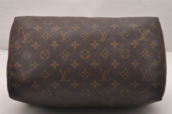 Authentic Louis Vuitton Monogram Speedy 30 Hand Boston Bag M41526 LV 2559J