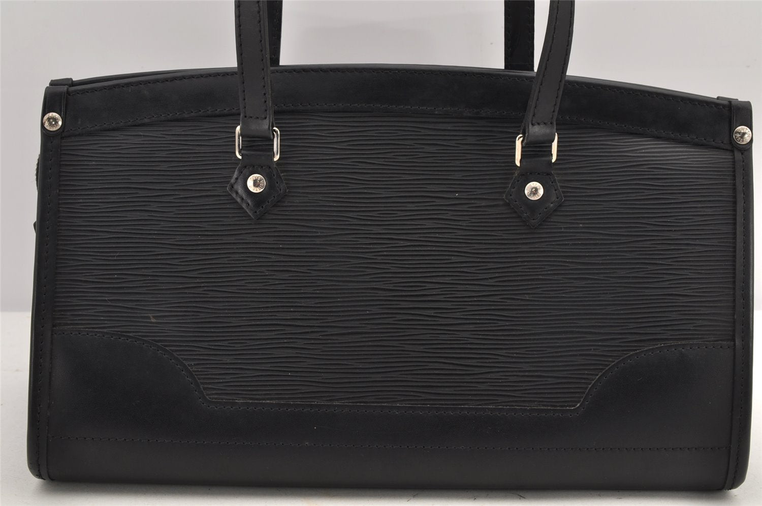 Authentic Louis Vuitton Epi Madeleine PM Shoulder Bag Black M59332 LV 2559K