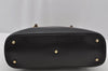 Authentic GUCCI Bamboo 2way Hand Shoulder Cross Body Bag Leather Black 2560J