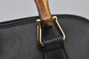 Authentic GUCCI Bamboo 2way Hand Shoulder Cross Body Bag Leather Black 2560J