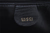 Authentic GUCCI Bamboo 2way Hand Shoulder Cross Body Bag Leather Black 2560J
