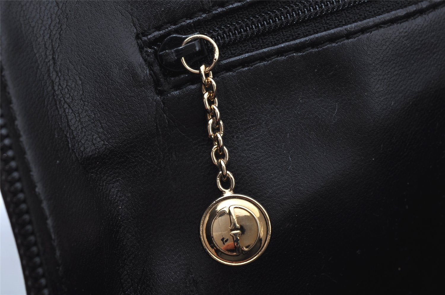 Authentic GUCCI Bamboo 2way Hand Shoulder Cross Body Bag Leather Black 2560J