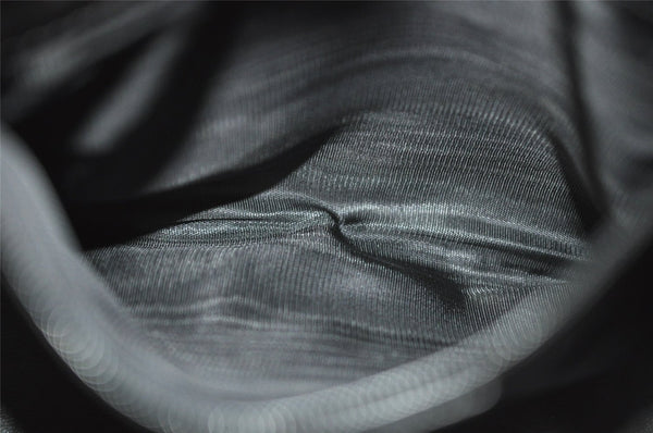 Authentic GUCCI Bamboo 2way Hand Shoulder Cross Body Bag Leather Black 2560J