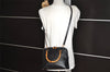 Authentic GUCCI Bamboo 2way Hand Shoulder Cross Body Bag Leather Black 2560J