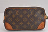 Authentic Louis Vuitton Monogram Marly Dragonne PM M51827 Clutch Hand Bag 2561J