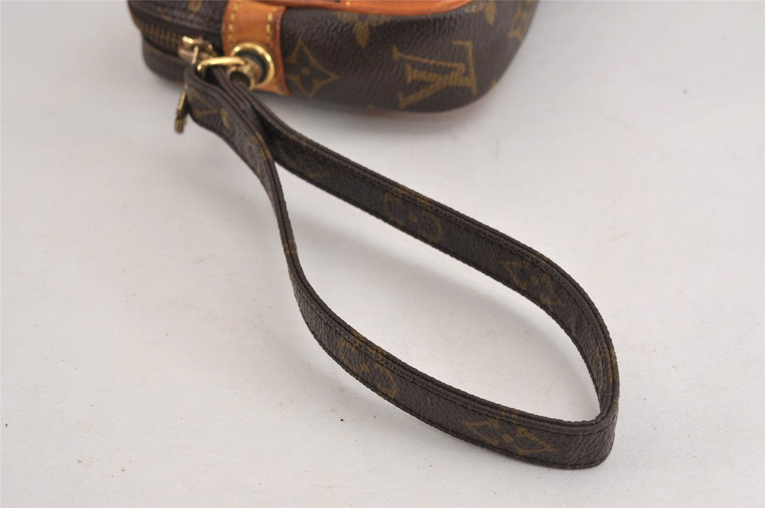 Authentic Louis Vuitton Monogram Marly Dragonne PM M51827 Clutch Hand Bag 2561J