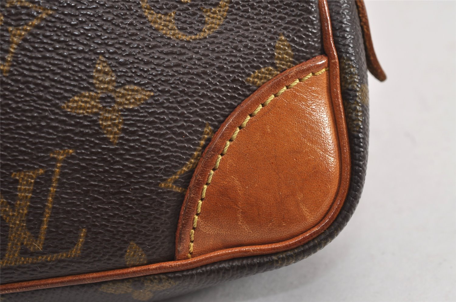 Authentic Louis Vuitton Monogram Marly Dragonne PM M51827 Clutch Hand Bag 2561J