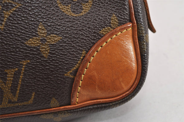 Authentic Louis Vuitton Monogram Marly Dragonne PM M51827 Clutch Hand Bag 2561J