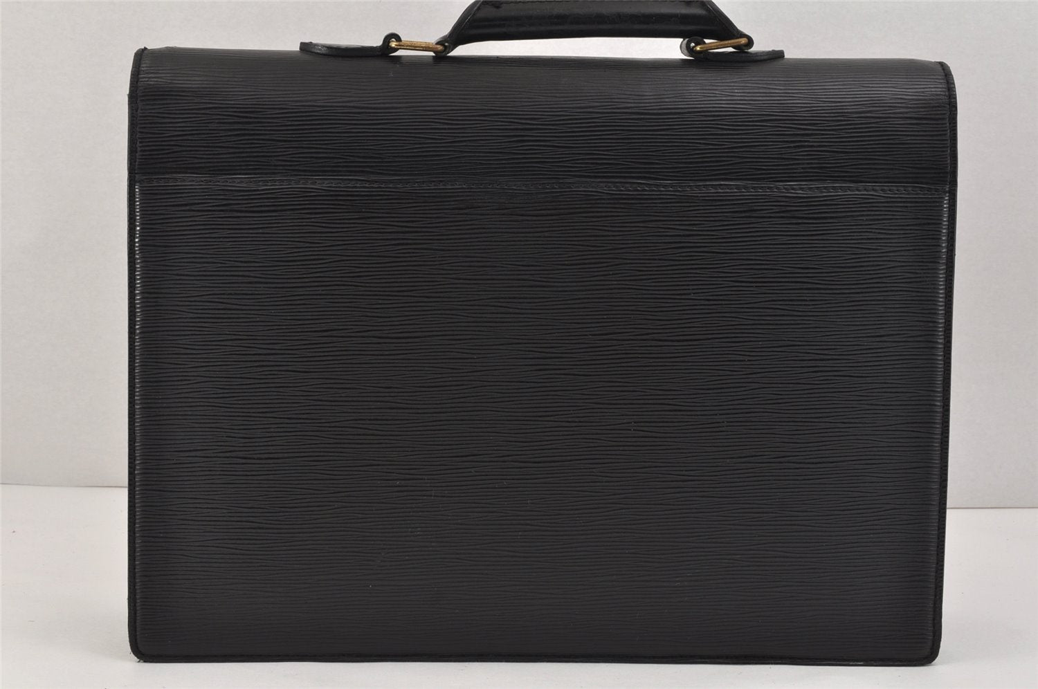 Authentic Louis Vuitton Epi Serviette Conseiller Briefcase Black M54422 LV 2561K