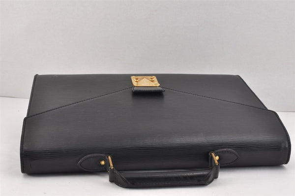 Authentic Louis Vuitton Epi Serviette Conseiller Briefcase Black M54422 LV 2561K