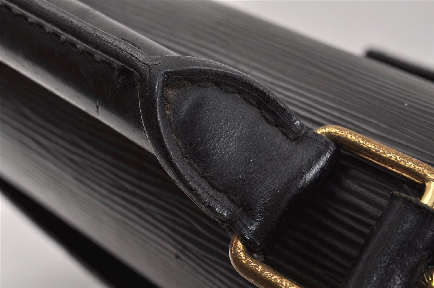 Authentic Louis Vuitton Epi Serviette Conseiller Briefcase Black M54422 LV 2561K