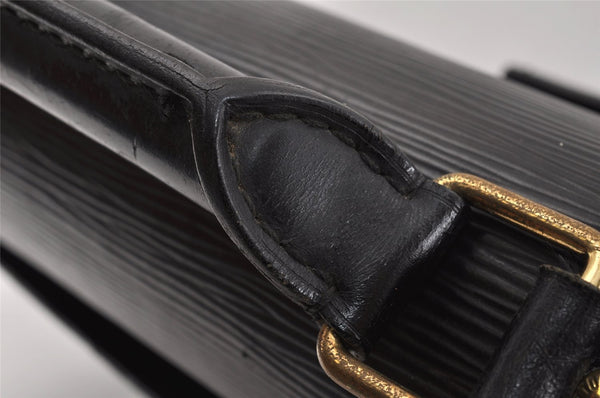 Authentic Louis Vuitton Epi Serviette Conseiller Briefcase Black M54422 LV 2561K