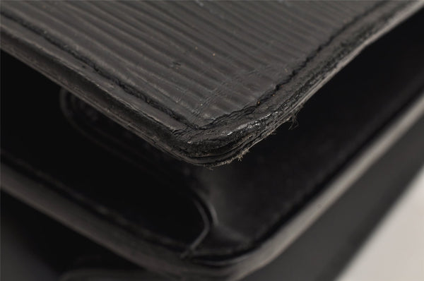 Authentic Louis Vuitton Epi Serviette Conseiller Briefcase Black M54422 LV 2561K