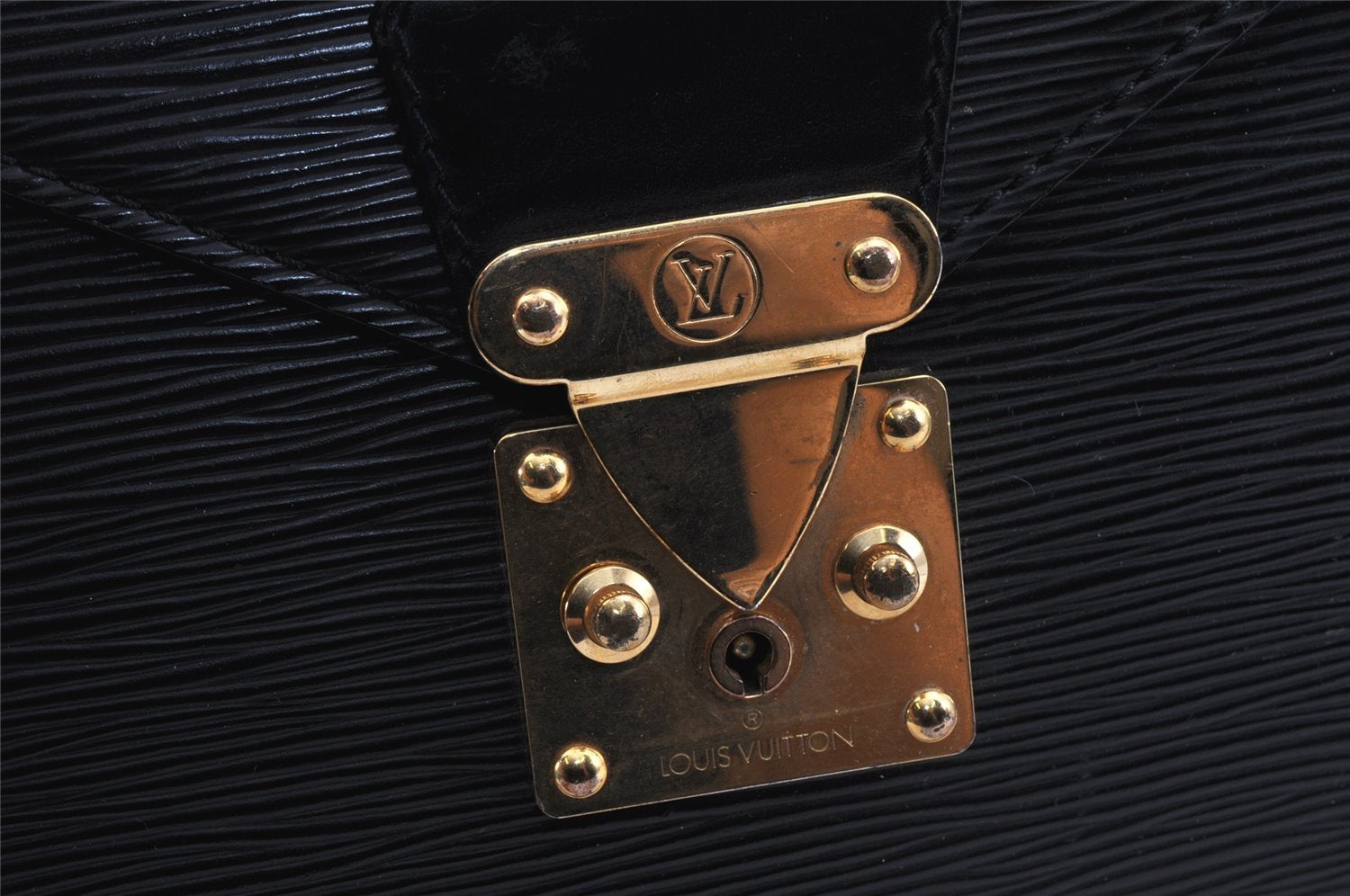 Authentic Louis Vuitton Epi Serviette Conseiller Briefcase Black M54422 LV 2561K