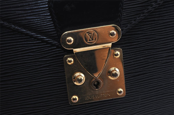 Authentic Louis Vuitton Epi Serviette Conseiller Briefcase Black M54422 LV 2561K