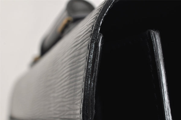 Authentic Louis Vuitton Epi Serviette Conseiller Briefcase Black M54422 LV 2561K