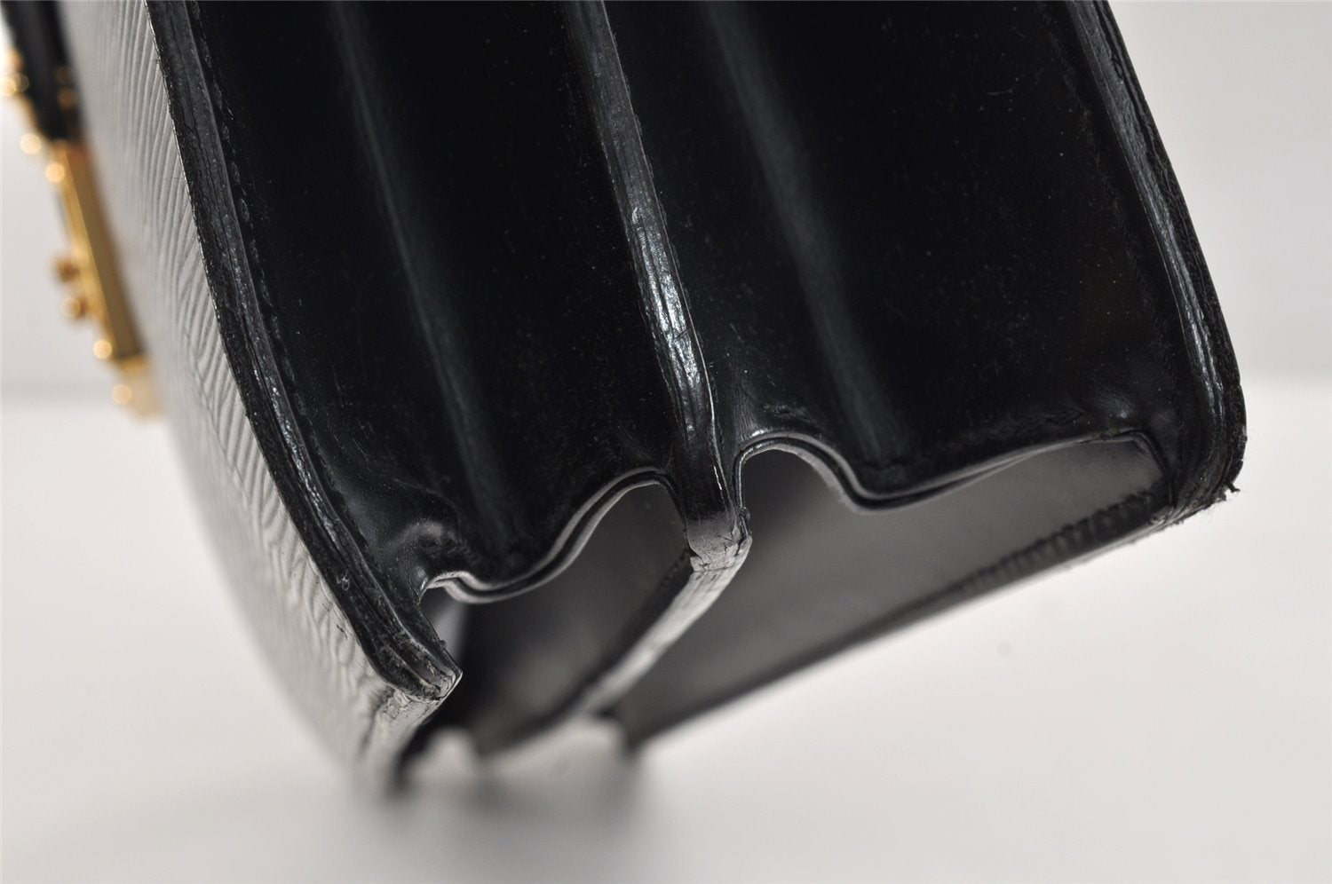Authentic Louis Vuitton Epi Serviette Conseiller Briefcase Black M54422 LV 2561K