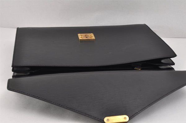 Authentic Louis Vuitton Epi Serviette Conseiller Briefcase Black M54422 LV 2561K