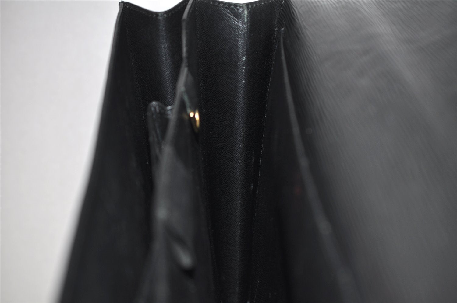 Authentic Louis Vuitton Epi Serviette Conseiller Briefcase Black M54422 LV 2561K