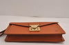Authentic Louis Vuitton Epi Sellier Dragonne Clutch Bag Brown M52618 LV 2562J