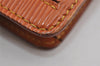 Authentic Louis Vuitton Epi Sellier Dragonne Clutch Bag Brown M52618 LV 2562J