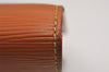 Authentic Louis Vuitton Epi Sellier Dragonne Clutch Bag Brown M52618 LV 2562J