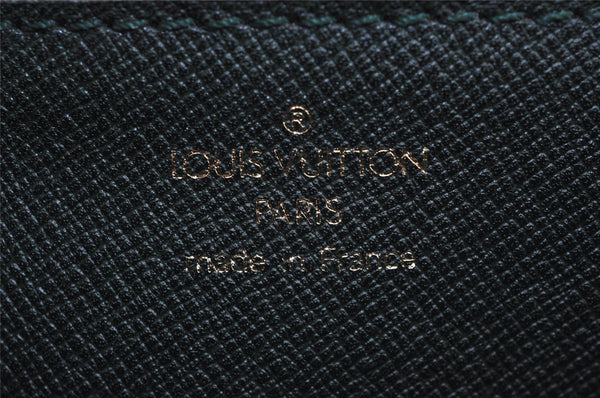 Authentic Louis Vuitton Epi Sellier Dragonne Clutch Bag Brown M52618 LV 2562J