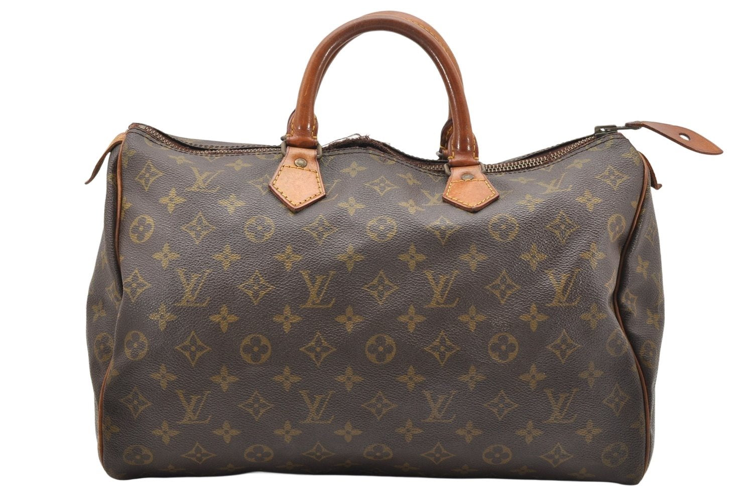 Authentic Louis Vuitton Monogram Speedy 35 Hand Boston Bag Old Model Junk 2562K