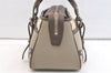 Authentic BURBERRY Vintage Nova Check Nylon Leather Hand Bag Khaki Green 2564K