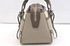 Authentic BURBERRY Vintage Nova Check Nylon Leather Hand Bag Khaki Green 2564K