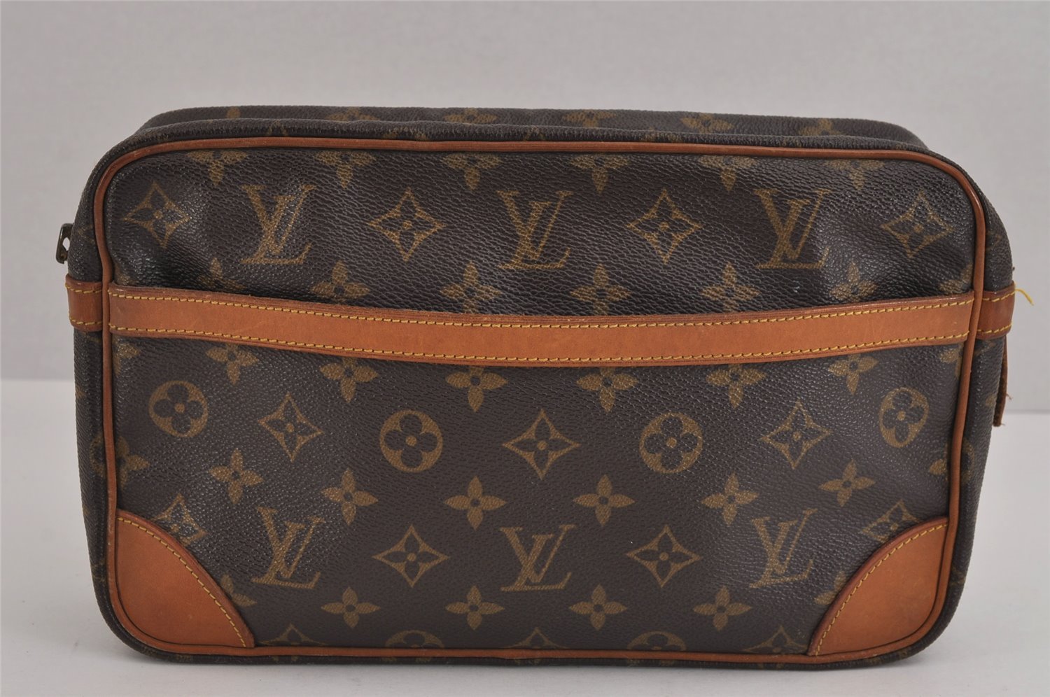 Authentic Louis Vuitton Monogram Compiegne 28 Clutch Hand Bag M51845 Junk 2565J