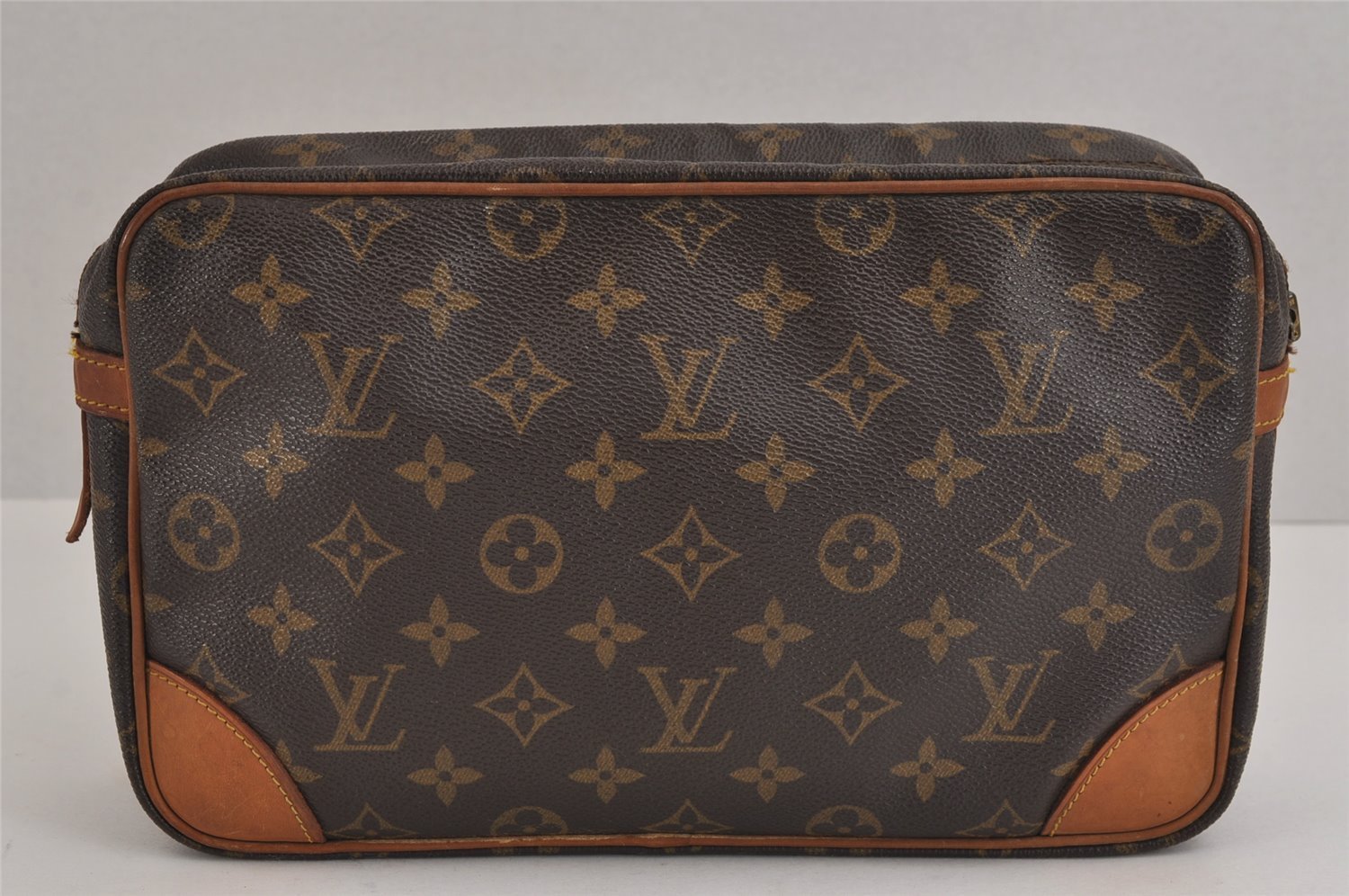Authentic Louis Vuitton Monogram Compiegne 28 Clutch Hand Bag M51845 Junk 2565J