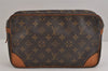 Authentic Louis Vuitton Monogram Compiegne 28 Clutch Hand Bag M51845 Junk 2565J
