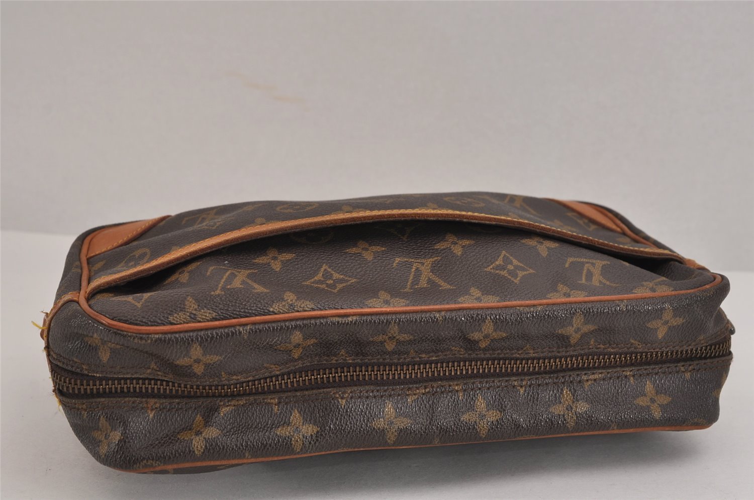 Authentic Louis Vuitton Monogram Compiegne 28 Clutch Hand Bag M51845 Junk 2565J