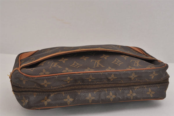 Authentic Louis Vuitton Monogram Compiegne 28 Clutch Hand Bag M51845 Junk 2565J