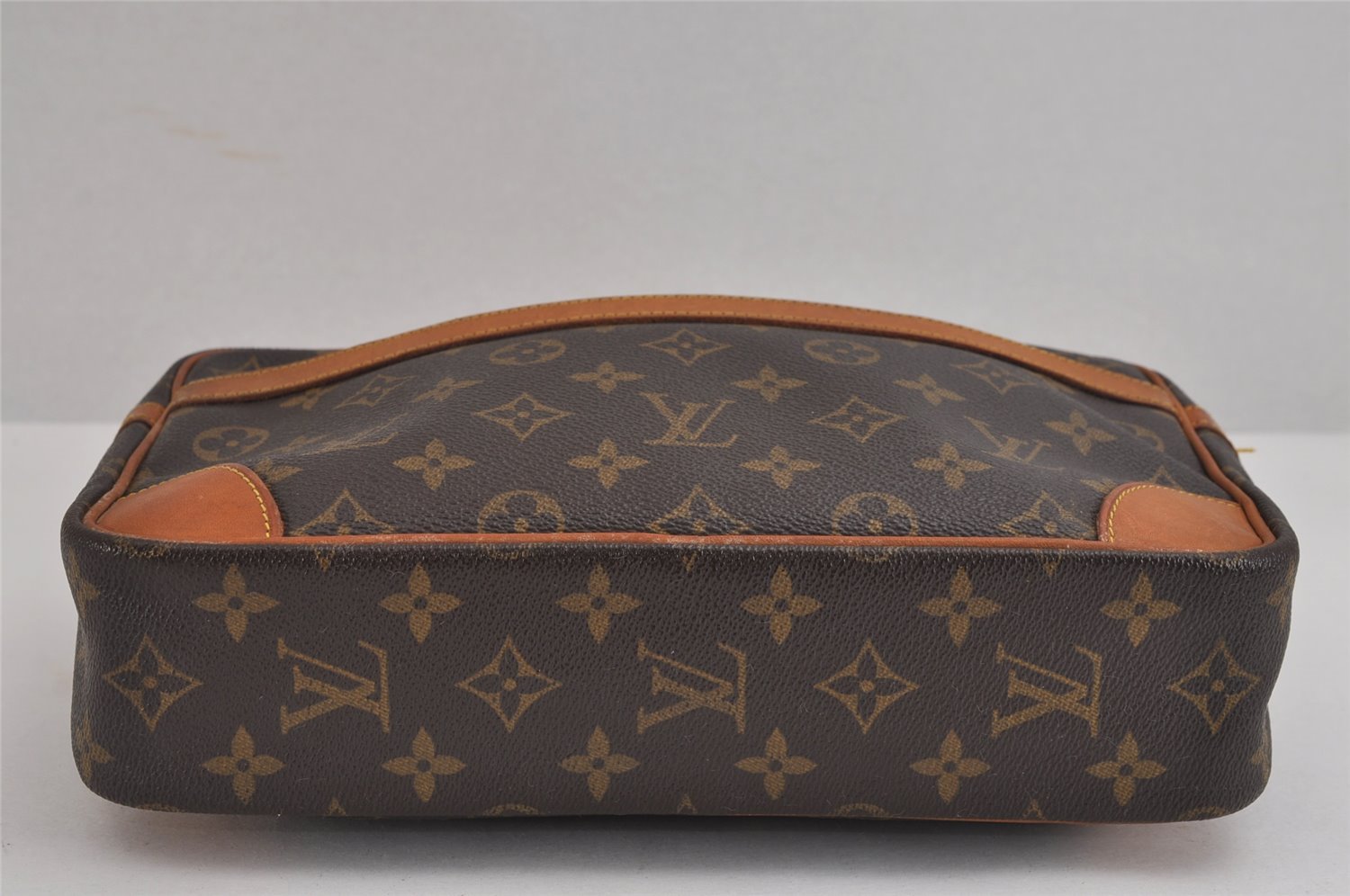 Authentic Louis Vuitton Monogram Compiegne 28 Clutch Hand Bag M51845 Junk 2565J