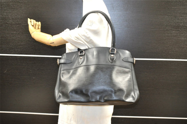 Authentic Louis Vuitton Epi Passy GM Shoulder Hand Bag Black M59252 LV 2566I