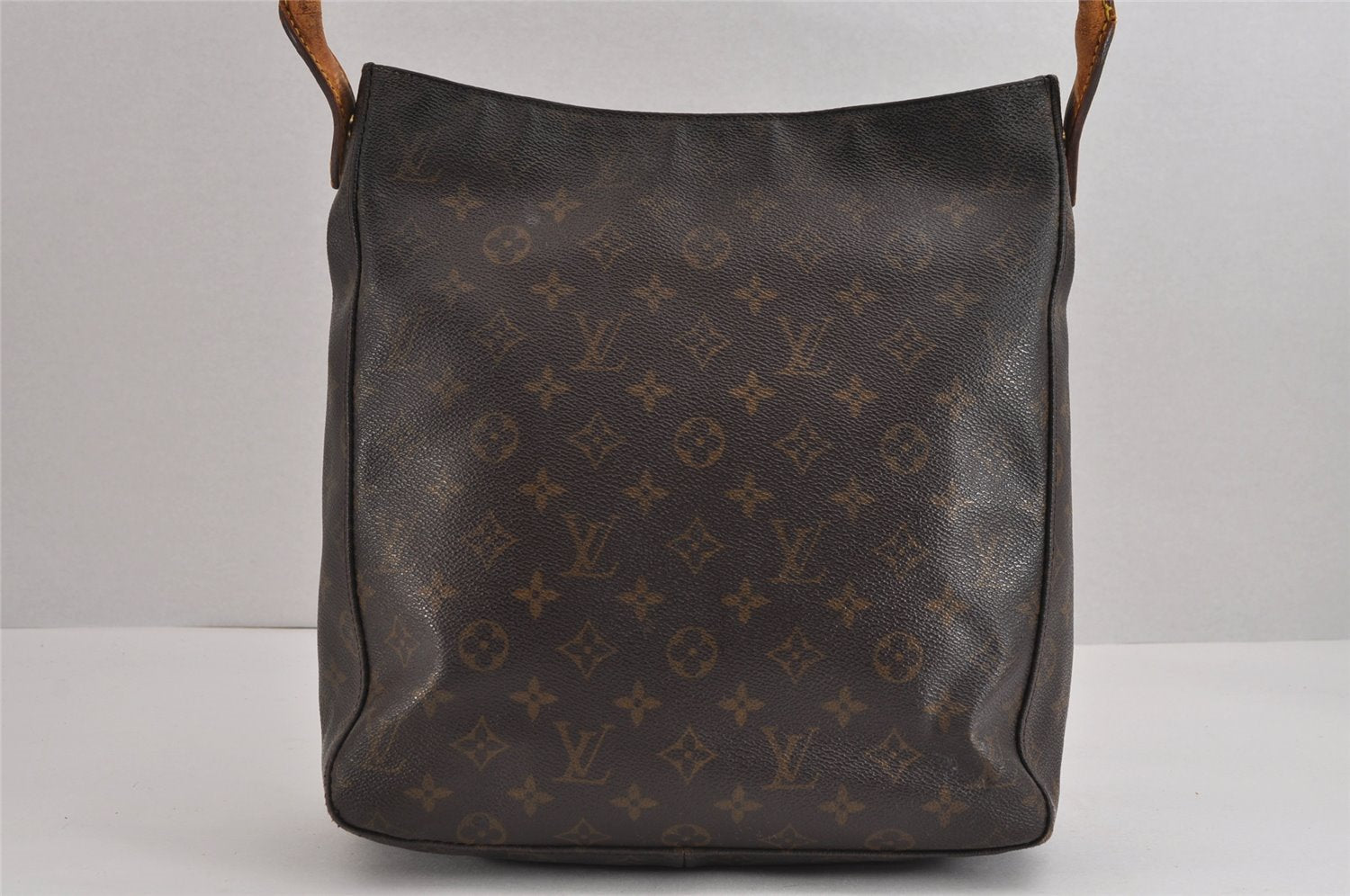 Authentic Louis Vuitton Monogram Looping GM Shoulder Bag M51145 LV 2566J