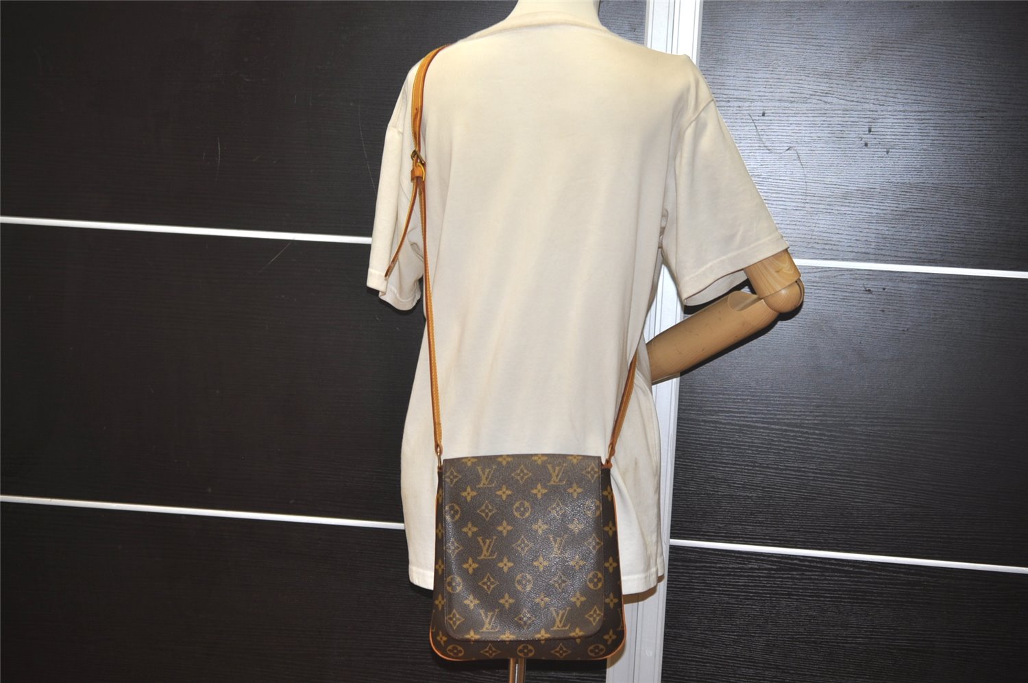Auth Louis Vuitton Monogram Musette Salsa M51387 Long Shoulder Cross Bag 2566K