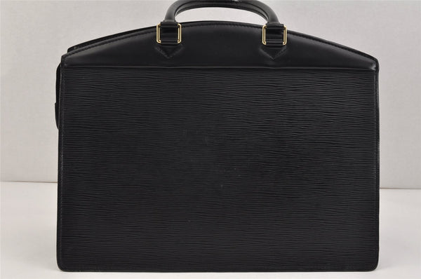 Authentic Louis Vuitton Epi Riviera Hand Bag Black M48182 LV Junk 2567K