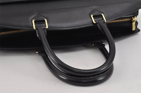 Authentic Louis Vuitton Epi Riviera Hand Bag Black M48182 LV Junk 2567K