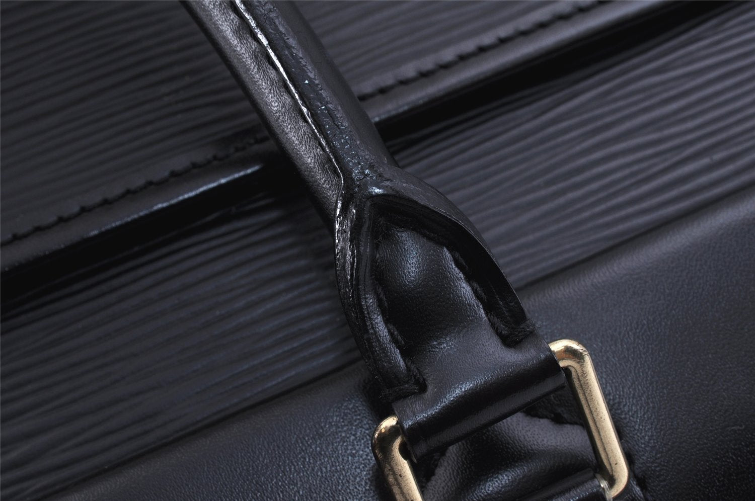 Authentic Louis Vuitton Epi Riviera Hand Bag Black M48182 LV Junk 2567K