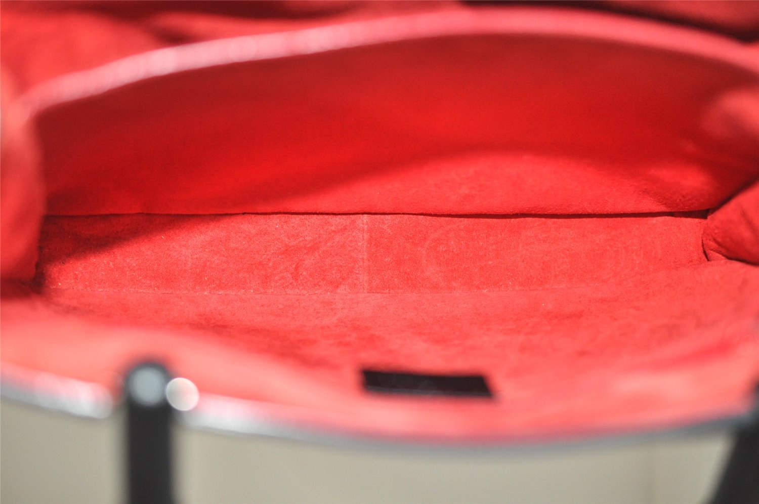 Authentic GUCCI Bamboo Vintage Hand Bag Purse Leather 0021061 Black 2568I