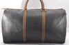 Authentic Christian Dior Honeycomb Travel Boston Bag PVC Leather Black 2568J