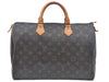 Authentic Louis Vuitton Monogram Speedy 35 Hand Boston Bag M41524 LV 2569K