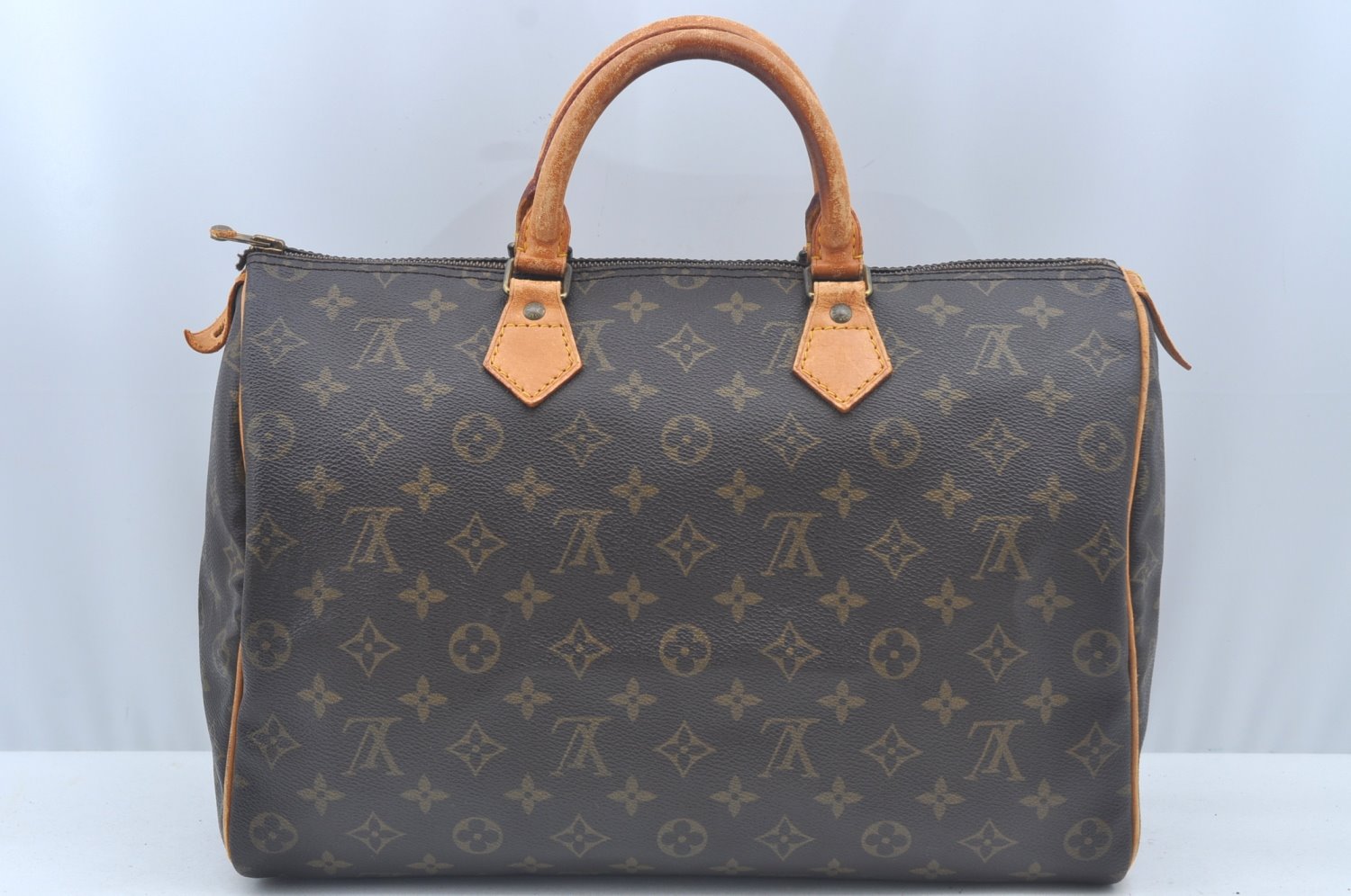 Authentic Louis Vuitton Monogram Speedy 35 Hand Boston Bag M41524 LV 2569K