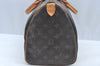 Authentic Louis Vuitton Monogram Speedy 35 Hand Boston Bag M41524 LV 2569K