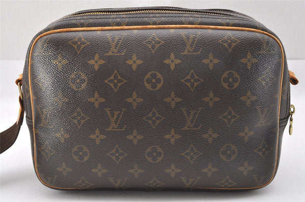 Authentic Louis Vuitton Monogram Reporter PM Shoulder Bag M45254 Junk 2570J